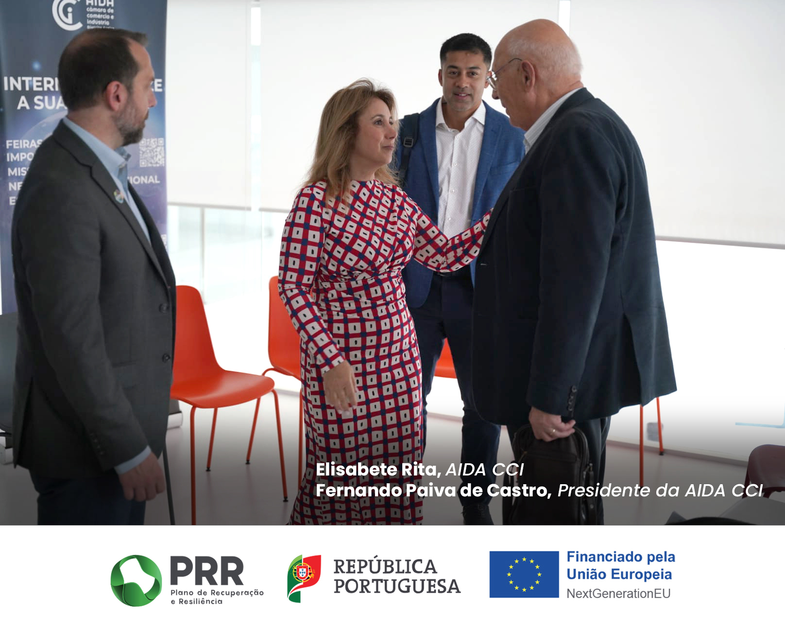 Elisabete Rita (AIDA CCI) e Fernando Paiva de Castro (presidente da AIDA CCI) durante o workshop com a delegação dos EUA em Aveiro. Crédito: Agenda Microeletrónica