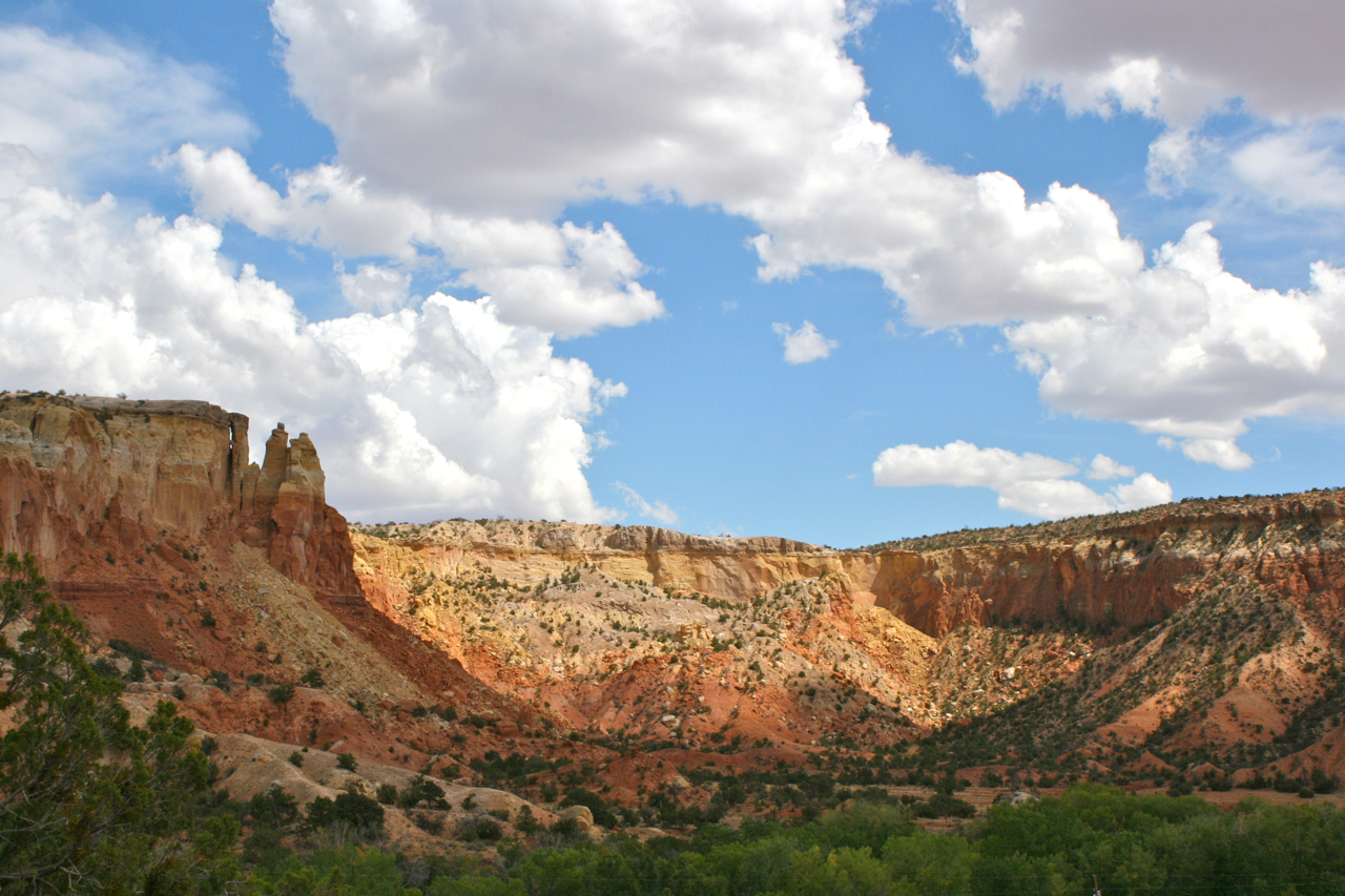 Falésias vermelhas de Ghost Ranch, Novo México