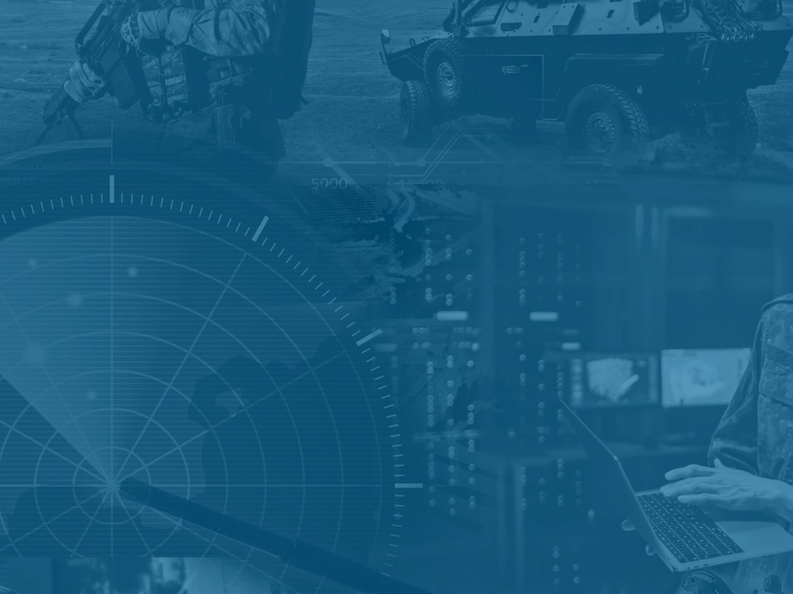 Imagem contextual de equipamento militar associado a operações de defesa