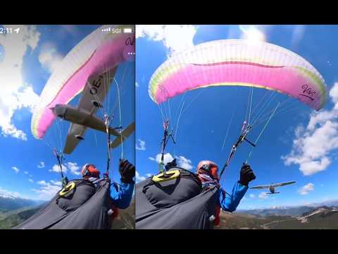 Vídeo: O vídeo que correu o mundo: câmara no capacete mostra o momento exato da colisão e a ativação do paraquedas de reserva (DAHBOO77).