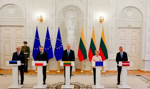 Conferência diplomática na Lituânia com representantes da UE, Alemanha, Lituânia e Polónia — o quadro da cooperação europeia essencial para a coordenação energética do continente